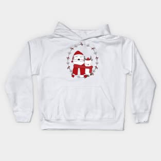 Santa and Reindeer Kids Hoodie